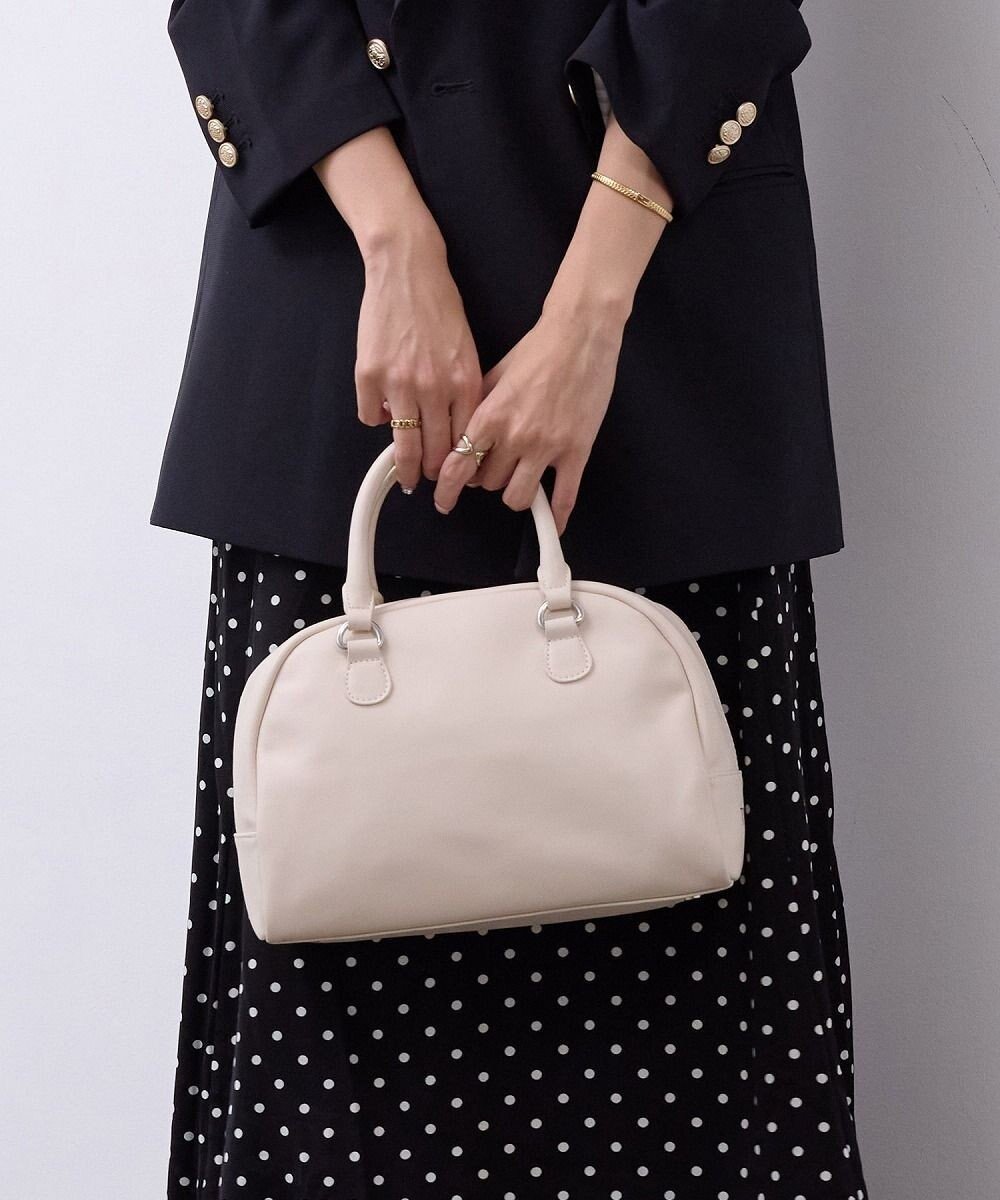 【トプカピ/TOPKAPI】の【TREASURE TOPKAPI】スムースレザー ロゴ ボストン バッグ インテリア・キッズ・メンズ・レディースファッション・服の通販 founy(ファニー) 　ファッション　Fashion　レディースファッション　Fashion for Women　バッグ　Bags　コンパクト　Compact, Small Size　ショルダー　Shoulder, Shoulder Strap　シンプル　Simple, Minimal　ダブル　Double, Double-Breasted　フォルム　Silhouette, Form　プリント　Print, Printed Pattern　ボストン　Boston　ボストンバッグ　Boston Bag, Retro Bag　オフ|ID: prp329100004604924 ipo3291000000034269713