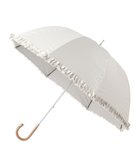 【ムーンバット/MOONBAT】のランバン オン ブルー 晴雨兼用日傘 長傘 ドビー×フリル 遮光 遮熱 UV 人気、トレンドファッション・服の通販 founy(ファニー) ファッション Fashion レディースファッション Fashion for Women レイングッズ・傘・晴雨兼用傘 Umbrellas & Rain Gear フリル Frill, Ruffle ミックス Mix, Mixed Style 傘 Umbrella, Parasol 日傘 Parasol, UV Umbrella thumbnail ベージュ|ID: prp329100004604941 ipo3291000000034629672