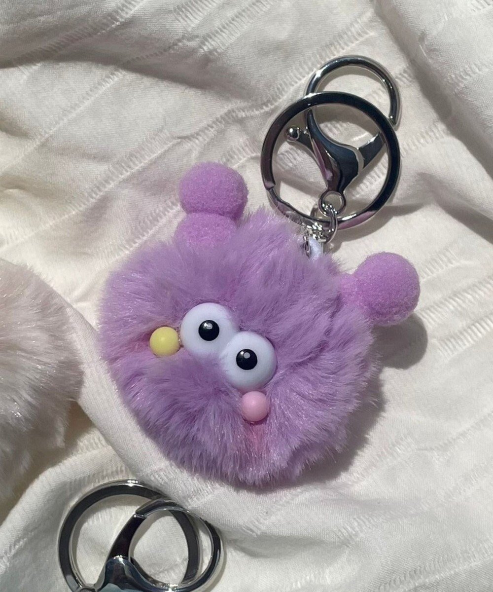 【ウィゴー/WEGO】のミニおめかしモンスターぬいぐるみキーホルダー インテリア・キッズ・メンズ・レディースファッション・服の通販 founy(ファニー) 　ファッション　Fashion　レディースファッション　Fashion for Women　ミニ財布・二つ折り財布　Wallets & Card Cases　キーホルダー　Keychain, Key Holder　スマホ　Smartphone, Mobile Device　財布　Wallet, Purse　パープル|ID: prp329100004604988 ipo3291000000033620658