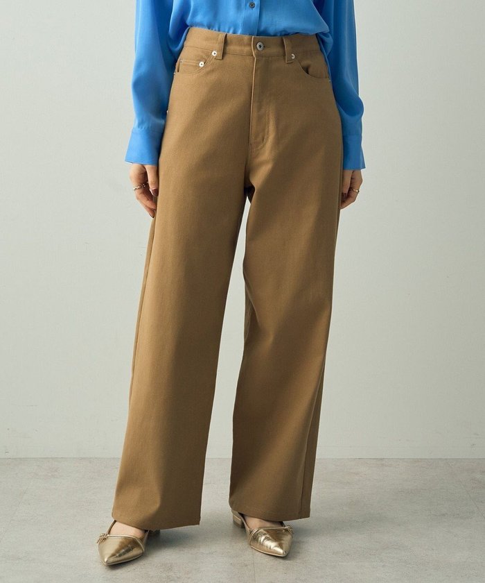 【イェッカ ヴェッカ/YECCA VECCA】のツイルストレッチワイドストレートパンツ インテリア・キッズ・メンズ・レディースファッション・服の通販 founy(ファニー) https://founy.com/ ファッション Fashion レディースファッション Fashion for Women パンツ Pants & Trousers トレンド Trend, Trending Now ベーシック Basic, Essential ポケット Pocket, Pocket Detail ワイド Wide, Wide Fit A/W・秋冬 Autumn/Winter |ID: prp329100004605000 ipo3291000000032774046