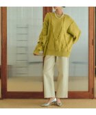 【イェッカ ヴェッカ/YECCA VECCA】のツイルストレッチワイドストレートパンツ Ivory|ID: prp329100004605000 ipo3291000000032774051
