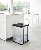 【タワー/tower】のスリム蓋付き分別ゴミ袋ホルダー タワー 45L 横開き 2個組 ブラック ブラック|ID: prp329100004605069 ipo3291000000033671131
