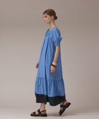 【グレース コンチネンタル/GRACE CONTINENTAL】のギャザーロングワンピース ブルー|ID: prp329100004605086 ipo3291000000033368599