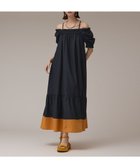 【グレース コンチネンタル/GRACE CONTINENTAL】のギャザーロングワンピース ネイビー|ID: prp329100004605086 ipo3291000000033368600
