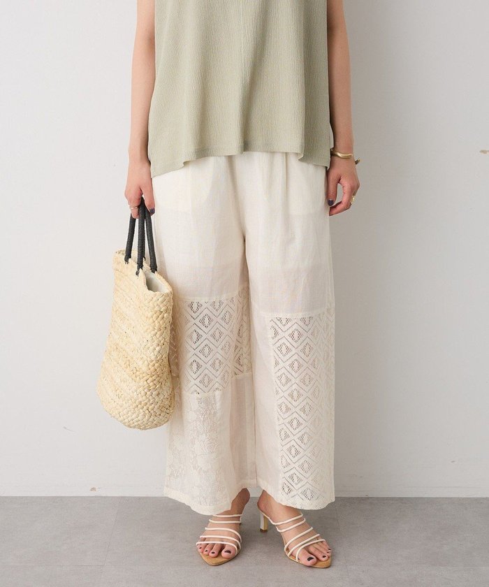 【クラフトスタンダードブティック/CRAFT STANDARD BOUTIQUE】のレースパッチワークパンツ インテリア・キッズ・メンズ・レディースファッション・服の通販 founy(ファニー) https://founy.com/ ファッション Fashion レディースファッション Fashion for Women パンツ Pants & Trousers インド Indian Textile 春 Spring カットソー Cut and Sewn Top セットアップ Set-Up, Coordinated Outfit ポケット Pocket, Pocket Detail レース Lace, Lace Fabric S/S・春夏 SS, Spring/Summer, Warm Season 新作・新入荷 New Arrivals / New In おすすめ Recommended / Our Picks 夏 Summer |ID: prp329100004605098 ipo3291000000032776144