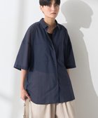 【アメリカンホリック/AMERICAN HOLIC】のイージーケア+接触冷感Wポケットオーバーシャツ 人気、トレンドファッション・服の通販 founy(ファニー) ファッション Fashion レディースファッション Fashion for Women トップス・カットソー Cut & Sew Tops シャツ・ブラウス・オフィスカジュアル Elegant Blouses & Button-Ups おすすめ Recommended / Our Picks インナー Innerwear スリット Slit, Slit Detail ボックス Boxy, Box Shape ポケット Pocket, Pocket Detail 夏 Summer 春 Spring S/S・春夏 SS, Spring/Summer, Warm Season thumbnail Navy|ID: prp329100004605100 ipo3291000000033433943