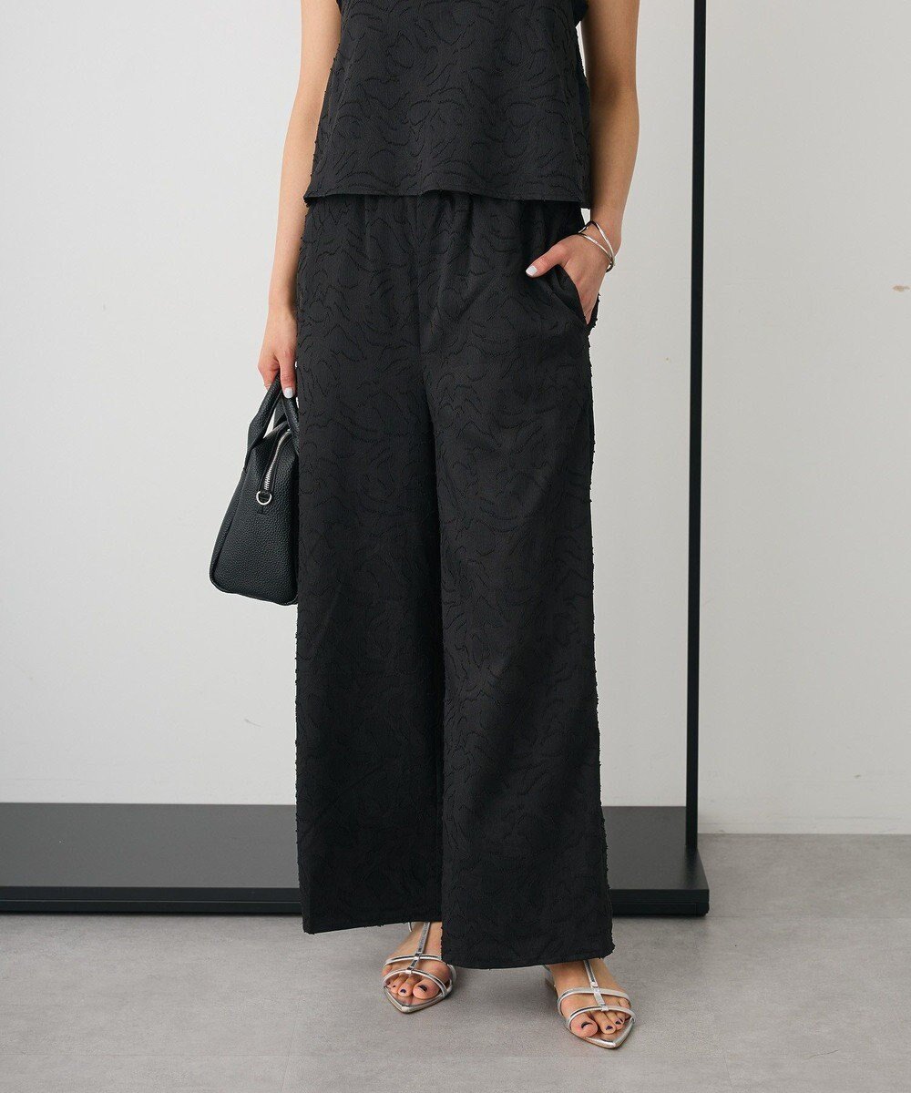 【クラフトスタンダードブティック/CRAFT STANDARD BOUTIQUE】のカットジャガードパンツ インテリア・キッズ・メンズ・レディースファッション・服の通販 founy(ファニー) 　ファッション　Fashion　レディースファッション　Fashion for Women　パンツ　Pants & Trousers　今季　This Season, Current Season　シンプル　Simple, Minimal　ジャカード／ジャガード　Jacquard, Woven Pattern　ストレート　Straight, Straight Cut　セットアップ　Set-Up, Coordinated Outfit　トレンド　Trend, Trending Now　バランス　Balance, Style Balance　ポケット　Pocket, Pocket Detail　リラックス　Relax, Relaxed Fit　A/W・秋冬　Autumn/Winter　新作・新入荷　New Arrivals / New In　Black|ID: prp329100004605107 ipo3291000000032776195