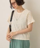 【アメリカンホリック/AMERICAN HOLIC】のポコポコ半袖プルオーバー Ivory|ID: prp329100004605114 ipo3291000000035562039