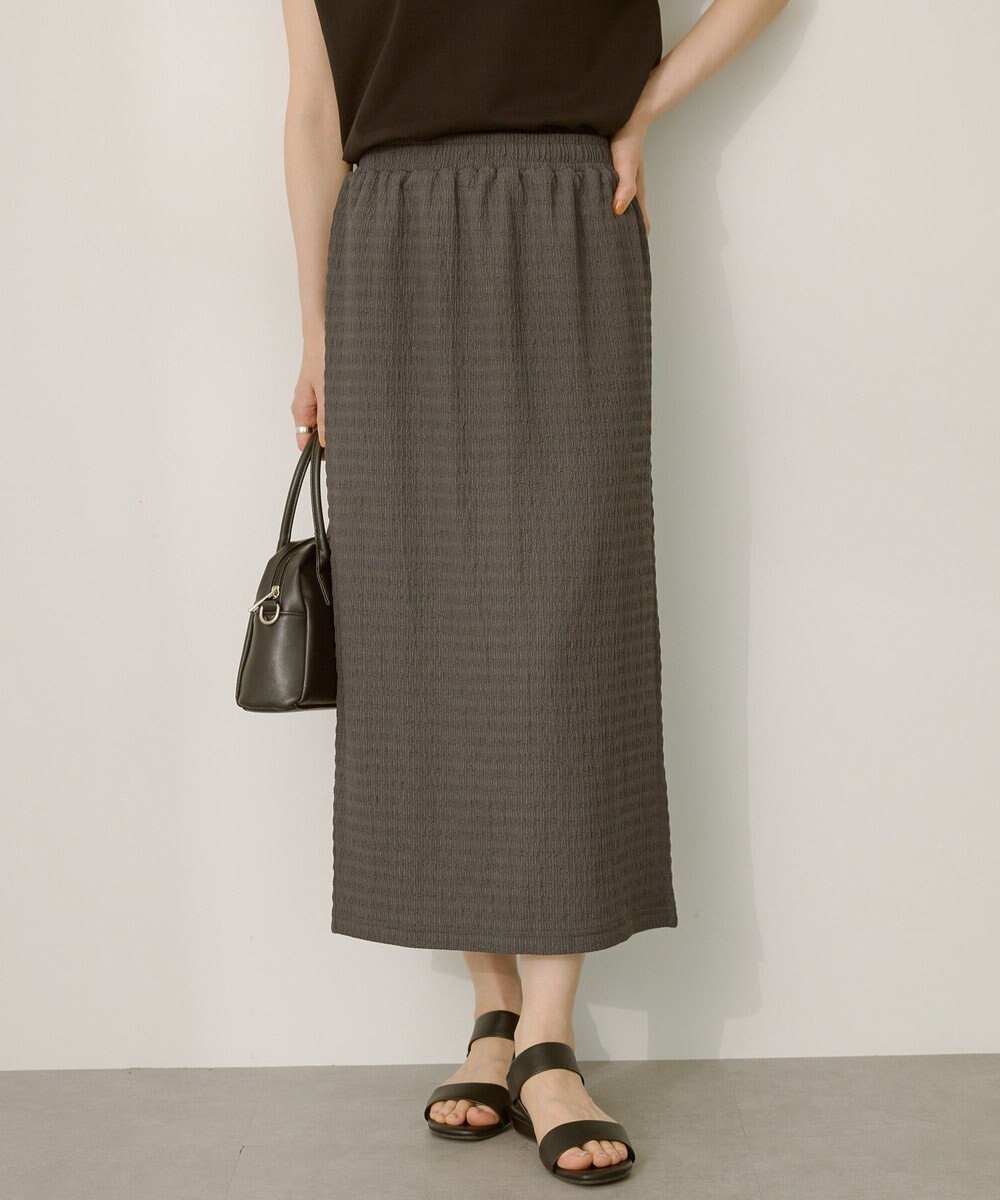 【アメリカンホリック/AMERICAN HOLIC】のシャーリングナロースカート インテリア・キッズ・メンズ・レディースファッション・服の通販 founy(ファニー) 　ファッション　Fashion　レディースファッション　Fashion for Women　スカート　Skirts　おすすめ　Recommended / Our Picks　シンプル　Simple, Minimal　スリット　Slit, Slit Detail　ポケット　Pocket, Pocket Detail　夏　Summer　春　Spring　S/S・春夏　SS, Spring/Summer, Warm Season　Charcoal Gray|ID: prp329100004605115 ipo3291000000033406176