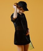 【三愛水着楽園/San-ai Resort】のWEB限定メッシュTシャツブラトップ4点セット水着 ブラックムジ1|ID: prp329100004605122 ipo3291000000032886699