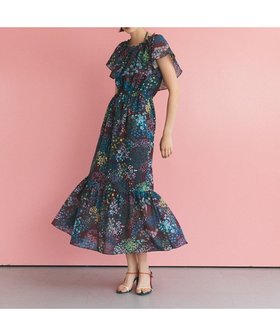 【グレース コンチネンタル/GRACE CONTINENTAL】のボタニカルプリントワンピース 人気、トレンドファッション・服の通販 founy(ファニー) ファッション Fashion レディースファッション Fashion for Women ワンピース Dresses ギャザー Gathered, Ruffled ショルダー Shoulder, Shoulder Strap ラップ Wrap, Wrap Design 夏 Summer 春 Spring S/S・春夏 SS, Spring/Summer, Warm Season |ID:prp329100004605136