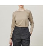 【アイシービー/iCB】の【洗える】46Gハンドレッドジャージー プルオーバー 人気、トレンドファッション・服の通販 founy(ファニー) ファッション Fashion レディースファッション Fashion for Women トップス・カットソー Cut & Sew Tops シャツ・ブラウス・オフィスカジュアル Elegant Blouses & Button-Ups ロングTシャツ・Tシャツ Longline T-Shirts & Tees カジュアルプルオーバー・ニットトップス Pullovers & Knit Tops / Casual Pullovers カットソー・ベーシックTシャツ Cut-and-Sewn Tops / Stretch Tees & Basics 春 Spring 洗える Machine Washable カットソー Cut and Sewn Top シアー Sheer, See-Through ストレッチ Stretch, Stretchy Fabric スリーブ Sleeve, Long Sleeve / Short Sleeve フィット Fit, Slim Fit ロング Long, Long-Length S/S・春夏 SS, Spring/Summer, Warm Season 夏 Summer エレガント 上品 Elegant 2025年 2025 2025春夏・S/S Spring/Summer 2025 SS25 thumbnail トープ×オフホワイト系|ID: prp329100004605344 ipo3291000000033405297