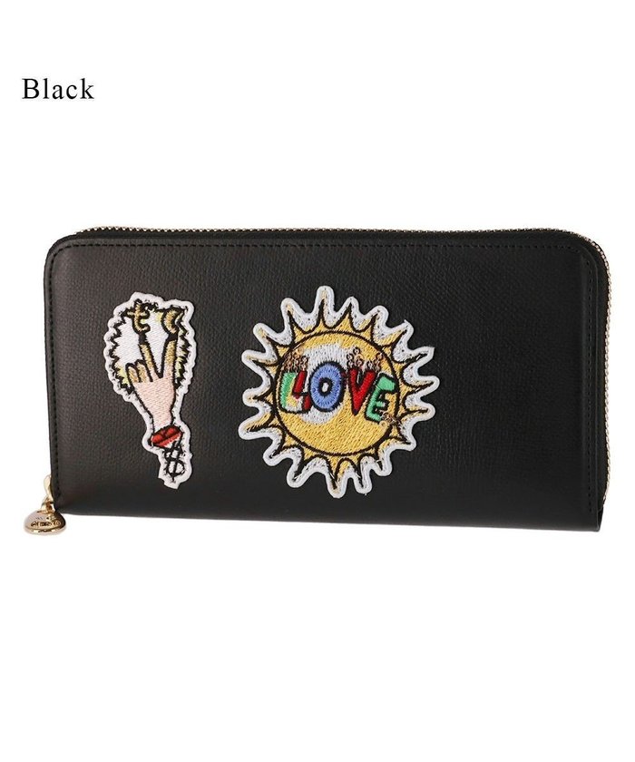 【ツモリチサト キャリー/tsumori chisato CARRY】のラブワッペン ラウンドファスナー長財布 インテリア・キッズ・メンズ・レディースファッション・服の通販 founy(ファニー) https://founy.com/ ファッション Fashion レディースファッション Fashion for Women ミニ財布・二つ折り財布 Wallets & Card Cases カラフル Colorful Design コンパクト Compact, Small Size ドット Polka Dot, Dot Pattern ネコ Cat, Feline Motif ボックス Boxy, Box Shape ポケット Pocket, Pocket Detail ラウンド Round, Round Neck 財布 Wallet, Purse |ID: prp329100004605483 ipo3291000000032787360