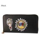 【ツモリチサト キャリー/tsumori chisato CARRY】のラブワッペン ラウンドファスナー長財布 ブラック|ID: prp329100004605483 ipo3291000000032787363