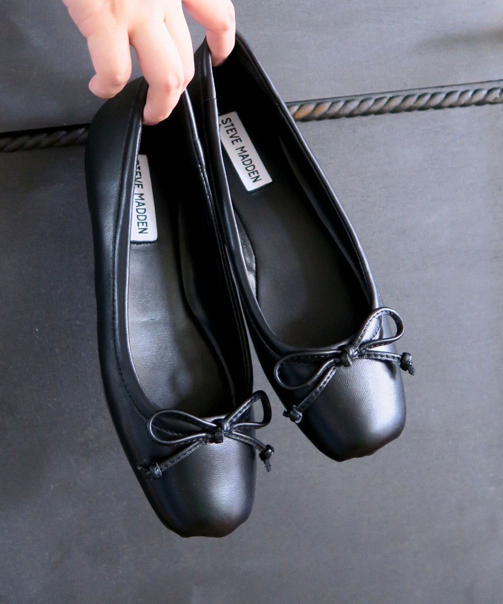【スティーブマデン/STEVE MADDEN】のCOSMETIC リボンバレエシューズ 人気、トレンドファッション・服の通販 founy(ファニー) 　ファッション　Fashion　レディースファッション　Fashion for Women　厚底　Platform Shoes　シューズ　Shoes, Footwear　シンプル　Simple, Minimal　定番　Standard, Basic Item　バレエ　Ballet, Ballet Style　フィット　Fit, Slim Fit　フラット　Flat, Flat Shoes　リボン　Ribbon, Bow　エレガント 上品　Elegant　 other-1|ID: prp329100004605489 ipo3291000000032787582