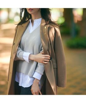 【23区/NIJYUSANKU】 【洗える】ウールミドルゲージ Vネック ニット人気、トレンドファッション・服の通販 founy(ファニー) ファッション Fashion レディースファッション Fashion for Women トップス・カットソー Cut & Sew Tops ニット Knit Tops & Sweaters Vネックトップス V-Neck Tops / V-Cut Neckline Shirts イエロー Yellow インナー Innerwear 洗える Machine Washable シンプル Simple, Minimal スリット Slit, Slit Detail セーター Sweater, Knitwear チュニック Tunic, Long Top ベーシック Basic, Essential ボーダー Border, Stripe A/W・秋冬 Autumn/Winter 冬 Winter / This Winter 2023年 2023 2023-2024秋冬・A/W Autumn/Winter 2023–24 AW23–24 |ID:prp329100004605514