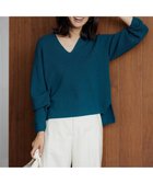 【23区/NIJYUSANKU】の【洗える】ウールミドルゲージ Vネック ニット 人気、トレンドファッション・服の通販 founy(ファニー) ファッション Fashion レディースファッション Fashion for Women トップス・カットソー Cut & Sew Tops ニット Knit Tops & Sweaters Vネックトップス V-Neck Tops / V-Cut Neckline Shirts イエロー Yellow インナー Innerwear 洗える Machine Washable シンプル Simple, Minimal スリット Slit, Slit Detail セーター Sweater, Knitwear チュニック Tunic, Long Top ベーシック Basic, Essential ボーダー Border, Stripe A/W・秋冬 Autumn/Winter 冬 Winter / This Winter 2023年 2023 2023-2024秋冬・A/W Autumn/Winter 2023–24 AW23–24 thumbnail ピーコックグリーン系|ID: prp329100004605514 ipo3291000000033215538