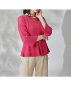 【グレース コンチネンタル/GRACE CONTINENTAL】の透かしニットトップ ピンク|ID: prp329100004605589 ipo3291000000033711283