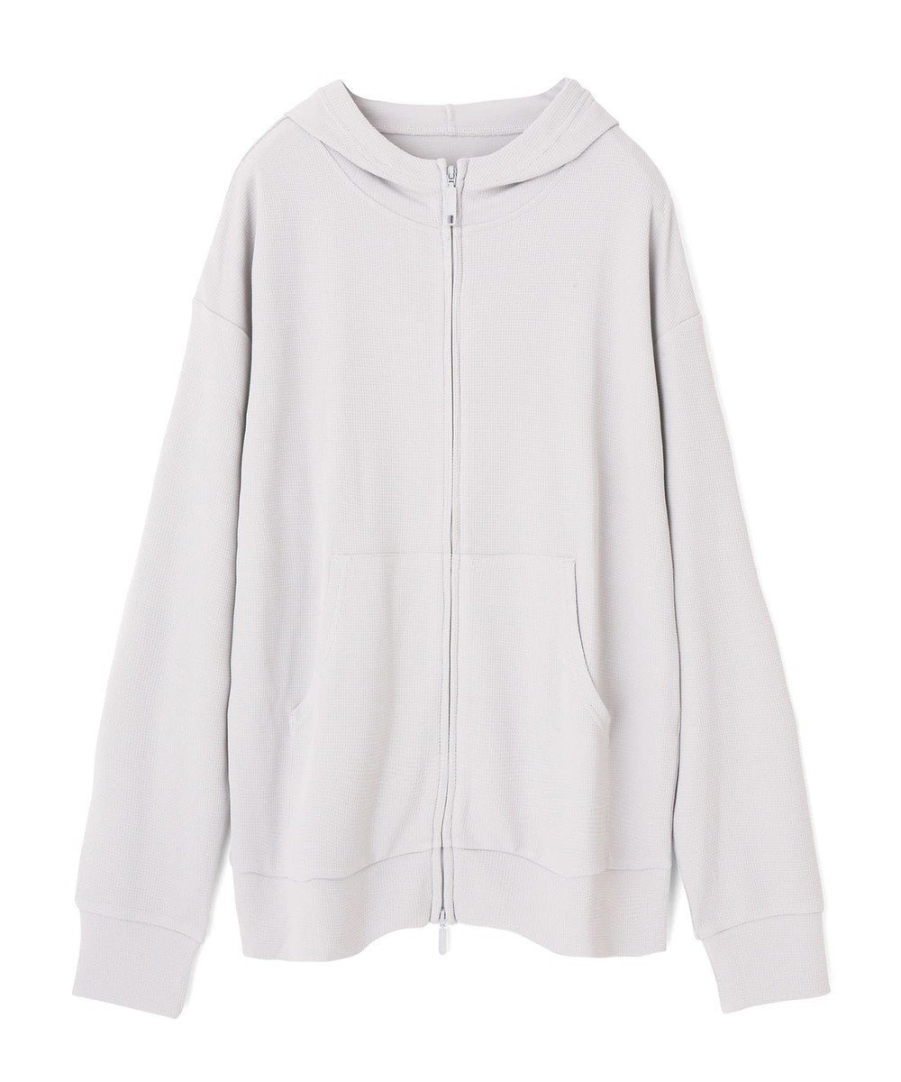 【三愛水着楽園/San-ai Resort】の【UNISEX】【UPF50+】ユニセックス サーマルラッシュパーカー S・M・L 【Reir(レイール)】 インテリア・キッズ・メンズ・レディースファッション・服の通販 founy(ファニー) 　ファッション　Fashion　レディースファッション　Fashion for Women　水着　Swimwear　レディース水着・ビーチウェア　Swimwear & Beachwear　ユニセックス　Unisex, Genderless　おすすめ　Recommended / Our Picks　サーマル　Thermal, Waffle Knit　シンプル　Simple, Minimal　パーカー　Hoodie, Parka　ビーチ　Beach, Seaside　再入荷　Restock / Back in Stock　夏　Summer　S/S・春夏　SS, Spring/Summer, Warm Season　水着　Swimsuit, Swimwear　A/W・秋冬　Autumn/Winter　ライトグレー|ID: prp329100004605628 ipo3291000000033301782