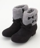 【エニィ/ANY / KIDS】のフェイクファーリボンブーツ ブラック|ID: prp329100004606258 ipo3291000000034337339