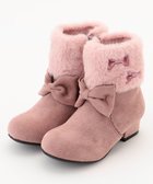 【エニィ/ANY / KIDS】のフェイクファーリボンブーツ ピンクベージュ|ID: prp329100004606258 ipo3291000000034337340