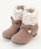 【エニィ/ANY / KIDS】のフェイクファーリボンブーツ ブラウン|ID: prp329100004606258 ipo3291000000034337341