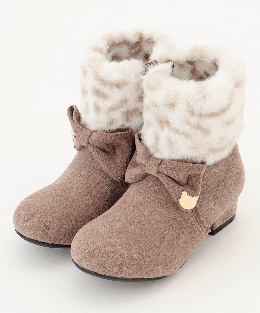 【エニィ/ANY / KIDS】のフェイクファーリボンブーツ インテリア・キッズ・メンズ・レディースファッション・服の通販 founy(ファニー) ファッション Fashion キッズファッション Fashion for Kids スマホ Smartphone, Mobile Device ネコ Cat, Feline Motif 人気 Popular, Best Seller プレート Plate, Dish リボン Ribbon, Bow A/W・秋冬 Autumn/Winter 再入荷 Restock / Back in Stock エレガント 上品 Elegant ブラウン|ID: prp329100004606258 ipo3291000000034337341