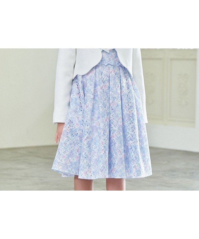 【エニィ/ANY / KIDS】のフラワープリントレースワンピース インテリア・キッズ・メンズ・レディースファッション・服の通販 founy(ファニー) https://founy.com/ ファッション Fashion キッズファッション Fashion for Kids ワンピース Dresses おすすめ Recommended / Our Picks ガーリー Girly, Feminine Style セレモニー Ceremony ハンカチ Handkerchief, Hanky フラワー Flower, Floral フレア Flare, Flared プリント Print, Printed Pattern ポケット Pocket, Pocket Detail リボン Ribbon, Bow エレガント 上品 Elegant 入学式 Entrance Ceremony 夏 Summer 春 Spring S/S・春夏 SS, Spring/Summer, Warm Season 結婚式 Wedding |ID: prp329100004606267 ipo3291000000034354817
