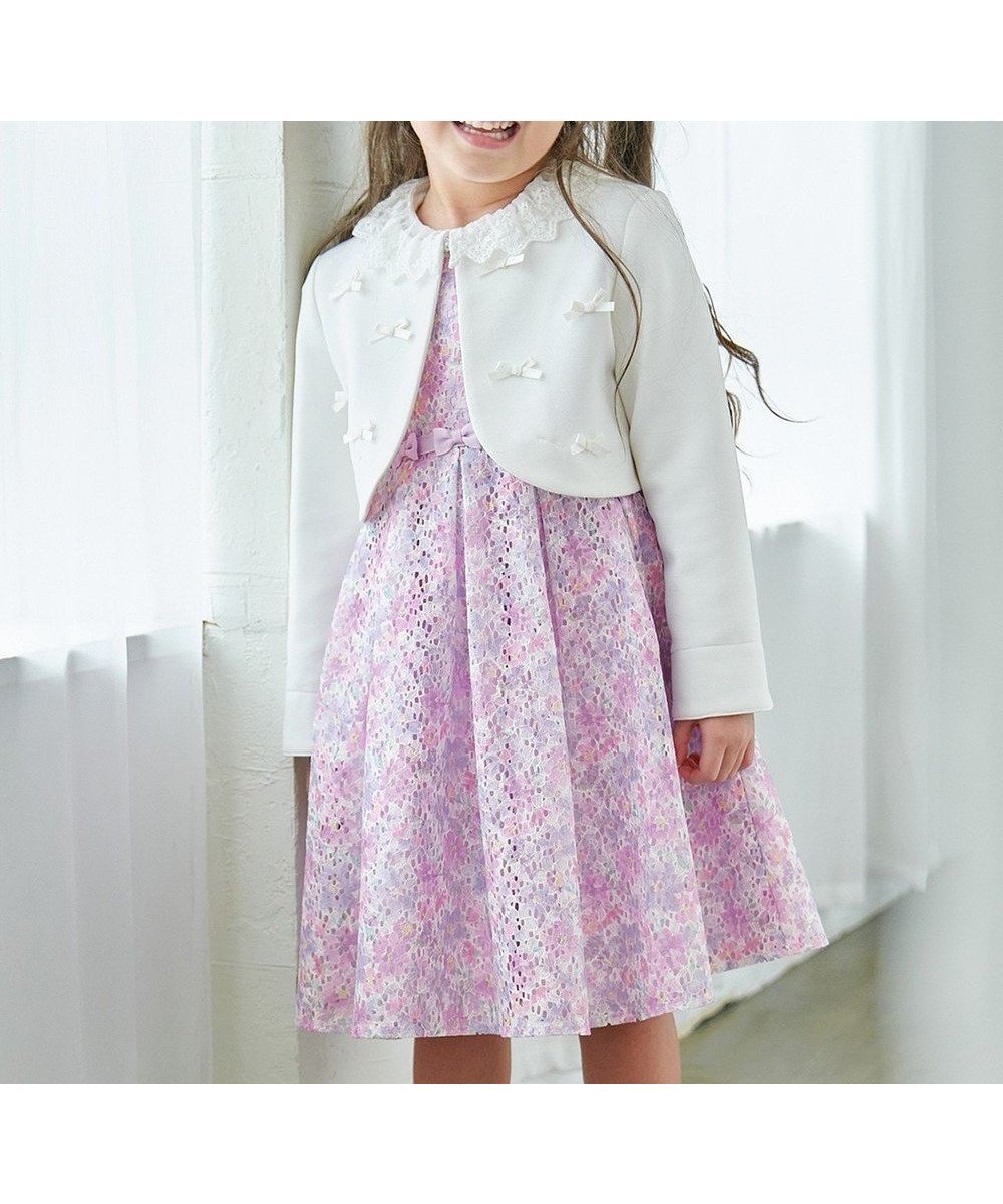 【エニィ/ANY / KIDS】のフラワープリントレースワンピース インテリア・キッズ・メンズ・レディースファッション・服の通販 founy(ファニー) ファッション Fashion キッズファッション Fashion for Kids ワンピース Dresses おすすめ Recommended / Our Picks ガーリー Girly, Feminine Style セレモニー Ceremony ハンカチ Handkerchief, Hanky フラワー Flower, Floral フレア Flare, Flared プリント Print, Printed Pattern ポケット Pocket, Pocket Detail リボン Ribbon, Bow エレガント 上品 Elegant 入学式 Entrance Ceremony 夏 Summer 春 Spring S/S・春夏 SS, Spring/Summer, Warm Season 結婚式 Wedding ラベンダー|ID: prp329100004606267 ipo3291000000034354819