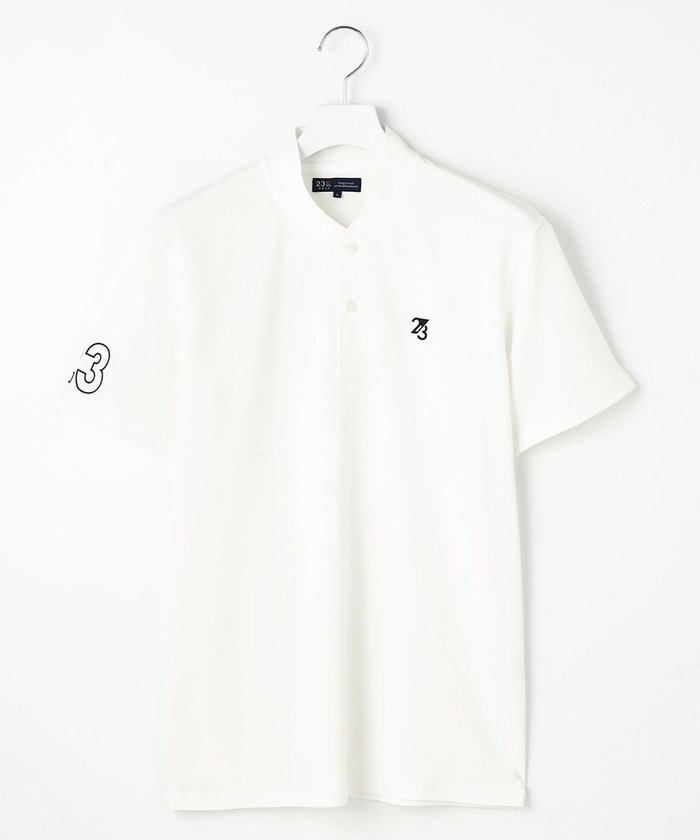 【23区 ゴルフ/23区GOLF / MEN】の【MEN】遮熱エイトムーブポロシャツ 吸水速乾 UVカット 透けにくい ストレッチ性 インテリア・キッズ・メンズ・レディースファッション・服の通販 founy(ファニー) https://founy.com/ ファッション Fashion メンズファッション Fashion for Men トップス・カットソー Cut & Sew Tops メンズシャツ Shirts ポロシャツ / きれいめカジュアルスタイル Polo Shirts 春 Spring コンパクト Compact, Small Size 吸水 Absorbent, Quick-Dry ストレッチ Stretch, Stretchy Fabric スリム Slim, Slim Fit パターン Pattern, Design Print フラット Flat, Flat Shoes ポロシャツ Polo Shirt, Collared Tee メッシュ Mesh, Net Fabric S/S・春夏 SS, Spring/Summer, Warm Season 夏 Summer エレガント 上品 Elegant ゴルフ Golf |ID: prp329100004606284 ipo3291000000032849771