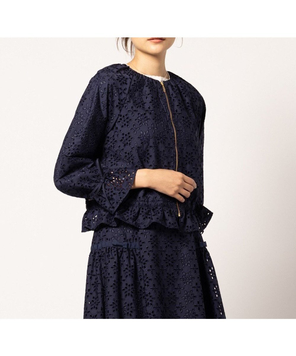 【トッカ/TOCCA】の【洗える】FLOWER STORM ジャケット インテリア・キッズ・メンズ・レディースファッション・服の通販 founy(ファニー) 　ファッション　Fashion　レディースファッション　Fashion for Women　アウター　Coat / Outerwear Collection　レディースジャケット・軽アウター　Jackets　ノーカラージャケット / シンプル上品コーデ　Collarless Jackets　ジャケット　Jacket, Outerwear　フラワー　Flower, Floral　夏　Summer　春　Spring　S/S・春夏　SS, Spring/Summer, Warm Season　洗える　Machine Washable　ネイビー系|ID: prp329100004606320 ipo3291000000033498966