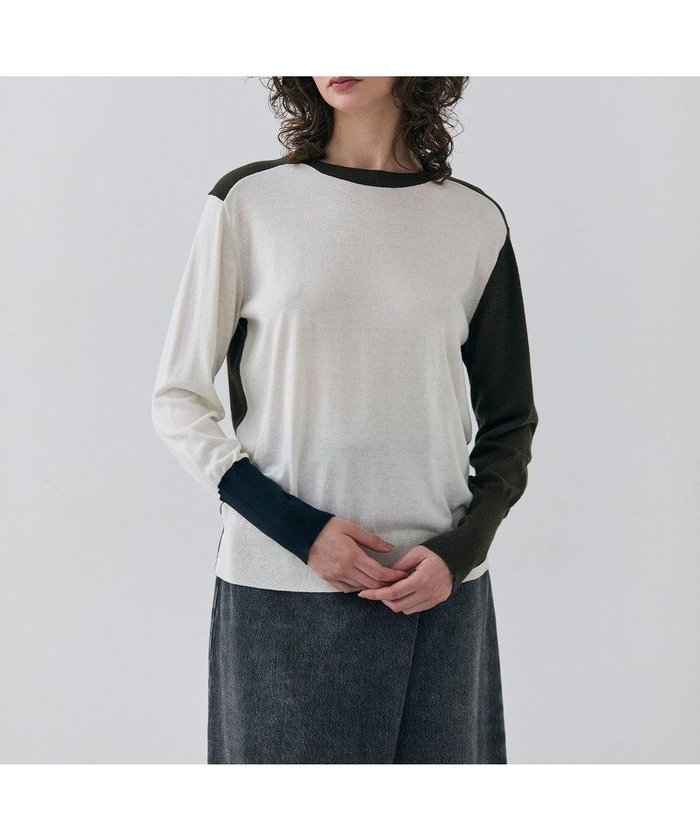【ベイジ,/BEIGE,】の【洗える】BURNET / カラーミックスクルーネックトップス インテリア・キッズ・メンズ・レディースファッション・服の通販 founy(ファニー) https://founy.com/ ファッション Fashion レディースファッション Fashion for Women トップス・カットソー Cut & Sew Tops ニット Knit Tops & Sweaters インナー Innerwear 洗える Machine Washable カラフル Colorful Design ジャケット Jacket, Outerwear ストレッチ Stretch, Stretchy Fabric セーター Sweater, Knitwear タイトスカート Pencil Skirt, Tight Skirt デニム Denim, Jeans Material ボトム Bottoms, Lower Wear ロング Long, Long-Length ワイド Wide, Wide Fit A/W・秋冬 Autumn/Winter S/S・春夏 SS, Spring/Summer, Warm Season 夏 Summer エレガント 上品 Elegant |ID: prp329100004606369 ipo3291000000033604735