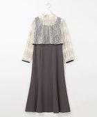【フェルゥ/Feroux】の【2WAY・セットアイテム】レースブラウス×ジャンパースカートセット グレー系|ID: prp329100004606488 ipo3291000000032864978