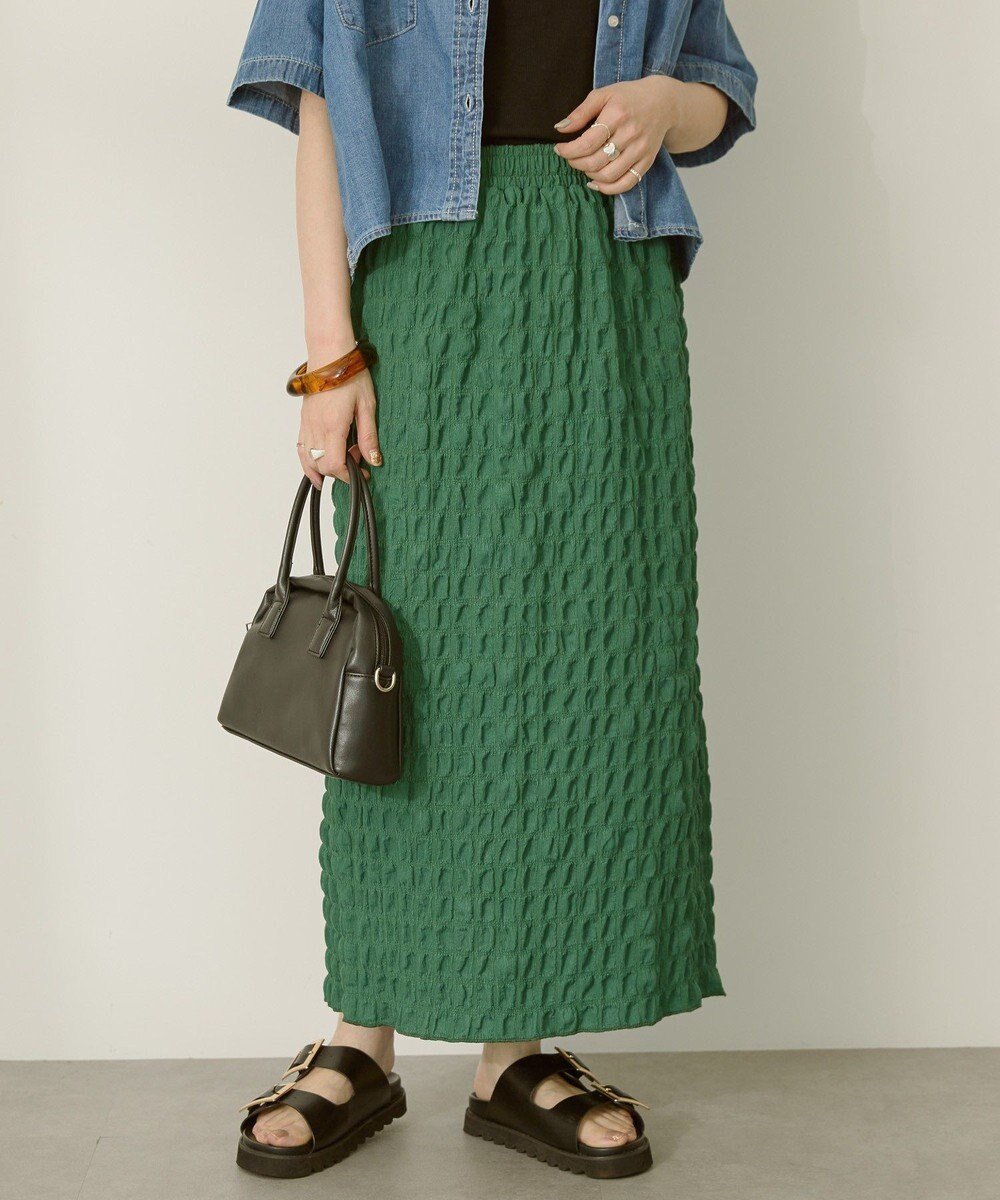 【アメリカンホリック/AMERICAN HOLIC】のポコポコナロースカート インテリア・キッズ・メンズ・レディースファッション・服の通販 founy(ファニー) ファッション Fashion レディースファッション Fashion for Women スカート Skirts おすすめ Recommended / Our Picks スリット Slit, Slit Detail ポケット Pocket, Pocket Detail ロング Long, Long-Length 夏 Summer 春 Spring S/S・春夏 SS, Spring/Summer, Warm Season Green|ID: prp329100004606817 ipo3291000000033592071