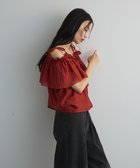 【グリーンパークス/Green Parks】のマルチWAYオフショルフリルブラウス Red|ID: prp329100004606824 ipo3291000000032879474