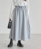 【グリーンパークス/Green Parks】のナイロンラインフレアスカート Gray|ID: prp329100004606869 ipo3291000000033067711