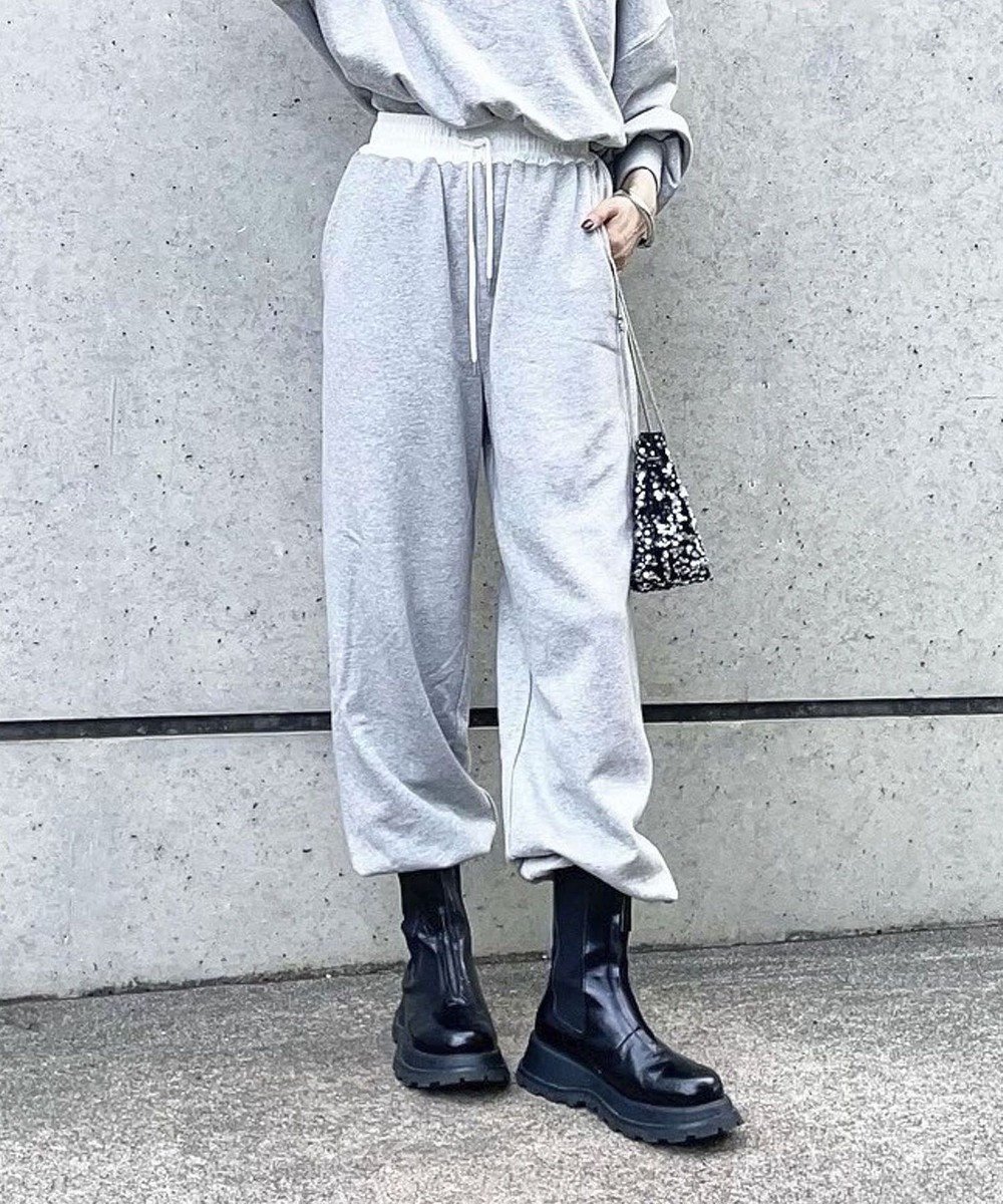 【グリーンパークス/Green Parks】のウエスト配色切替スウェットパンツ 人気、トレンドファッション・服の通販 founy(ファニー) 　ファッション　Fashion　レディースファッション　Fashion for Women　パンツ　Pants & Trousers　セットアップ　Set-Up, Coordinated Outfit　ドローストリング　Drawstring, Pull Cord　ポケット　Pocket, Pocket Detail　ワイド　Wide, Wide Fit　切替　Switching, Contrast Panel　A/W・秋冬　Autumn/Winter　 other-1|ID: prp329100004606873 ipo3291000000033067726