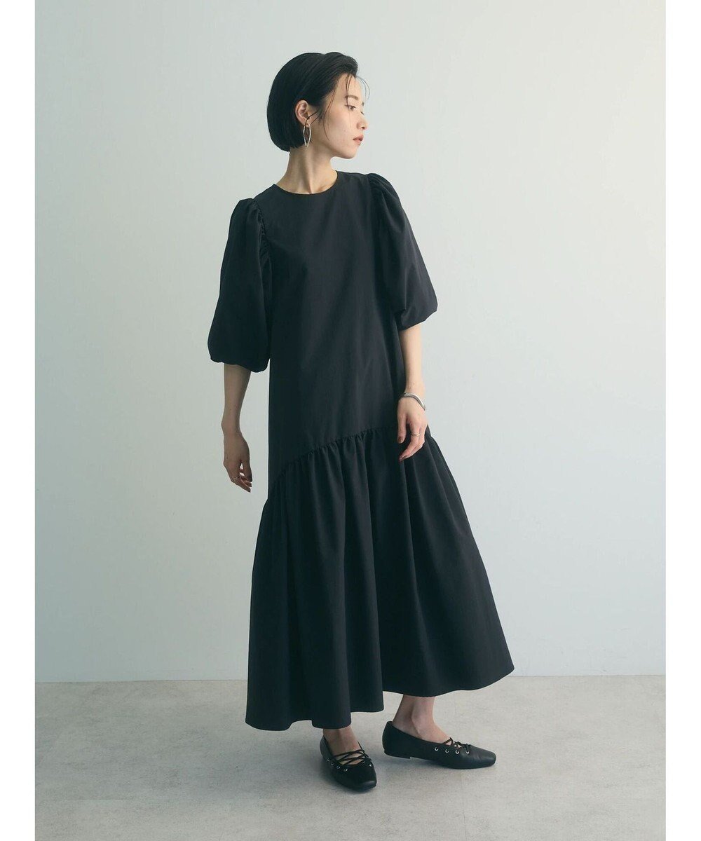 【グリーンパークス/Green Parks】のarmonia.ボリュームギャザーワンピース インテリア・キッズ・メンズ・レディースファッション・服の通販 founy(ファニー) 　ファッション　Fashion　レディースファッション　Fashion for Women　ワンピース　Dresses　ギャザー　Gathered, Ruffled　フェミニン　Feminine, Girly　フレア　Flare, Flared　ポケット　Pocket, Pocket Detail　エレガント 上品　Elegant　夏　Summer　S/S・春夏　SS, Spring/Summer, Warm Season　A/W・秋冬　Autumn/Winter　Black|ID: prp329100004606875 ipo3291000000033067739