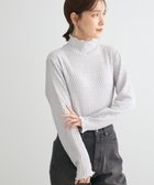 【グリーンパークス/Green Parks】の・Petit Fleur ジャカードハイネックロンTE Light Gray|ID: prp329100004606890 ipo3291000000033067776