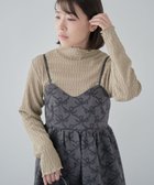 【グリーンパークス/Green Parks】の・Petit Fleur ジャカードハイネックロンTE Gray Beige|ID: prp329100004606890 ipo3291000000033067779