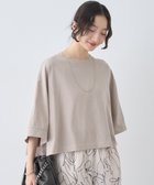 【アースミュージックアンドエコロジー/earth music&ecology】の【接触冷感】バックギャザーTee Beige|ID: prp329100004606921 ipo3291000000033296700