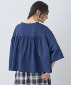 【アースミュージックアンドエコロジー/earth music&ecology】の【接触冷感】バックギャザーTee Navy|ID: prp329100004606921 ipo3291000000033296704