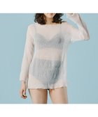 【三愛水着楽園/San-ai Resort】の【WEB限定】シアー素材トップス3点セット水着 オフホワイト|ID: prp329100004606984 ipo3291000000032883349