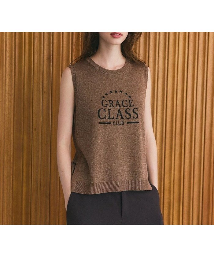 【グレース コンチネンタル/GRACE CONTINENTAL】のラメジャガードノースリーブ インテリア・キッズ・メンズ・レディースファッション・服の通販 founy(ファニー) https://founy.com/ ファッション Fashion レディースファッション Fashion for Women トップス・カットソー Cut & Sew Tops キャミソール&ノースリーブ Camisoles & Sleeveless Tops 新作・新入荷 New Arrivals / New In シャイニー Shiny, Glossy Finish モチーフ Motif, Design Theme ワンポイント One Point, Statement Accent エレガント 上品 Elegant 夏 Summer 春 Spring S/S・春夏 SS, Spring/Summer, Warm Season |ID: prp329100004607006 ipo3291000000032883754