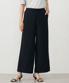 【ジェイ プレス/J.PRESS】の【洗える・吸水速乾・接触冷感・セットアップ対応】Light ジョーゼット ワイド パンツ ブラック系|ID: prp329100004607041 ipo3291000000032884459