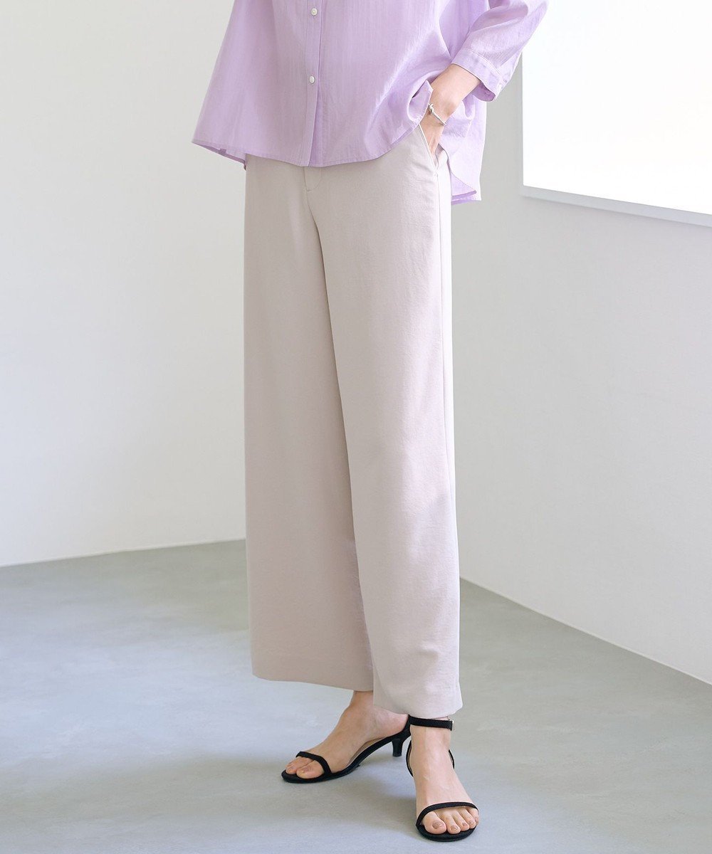 【ジェイ プレス/J.PRESS】の【洗える・吸水速乾・接触冷感・セットアップ対応】Light ジョーゼット ワイド パンツ インテリア・キッズ・メンズ・レディースファッション・服の通販 founy(ファニー) 　ファッション　Fashion　レディースファッション　Fashion for Women　セットアップ　Matching Sets　レディースパンツ・ボトムス　Pants & Trousers / Bottoms　春　Spring　洗える　Machine Washable　吸水　Absorbent, Quick-Dry　ジョーゼット　Georgette, Semi-Sheer Fabric　ストレッチ　Stretch, Stretchy Fabric　セットアップ　Set-Up, Coordinated Outfit　ベーシック　Basic, Essential　ポケット　Pocket, Pocket Detail　リラックス　Relax, Relaxed Fit　ワイド　Wide, Wide Fit　S/S・春夏　SS, Spring/Summer, Warm Season　夏　Summer　エレガント 上品　Elegant　ベージュ系|ID: prp329100004607041 ipo3291000000033176090