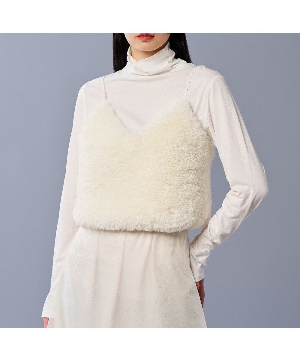 【アンクレイヴ/uncrave】の【手洗い可】シープライク ファー ビスチェ(uncrave STANDARD) 人気、トレンドファッション・服の通販 founy(ファニー) 　ファッション　Fashion　レディースファッション　Fashion for Women　トップス・カットソー　Cut & Sew Tops　シャツ・ブラウス・オフィスカジュアル　Elegant Blouses & Button-Ups　ビスチェ　Bustiers & Corset Tops / Layered Bustier Style　キャミソール　Camisole, Spaghetti Strap Top　シンプル　Simple, Minimal　ビスチェ　Bustier, Corset Top　フェイクファー　Faux Fur, Imitation Fur　ベーシック　Basic, Essential　冬　Winter / This Winter　A/W・秋冬　Autumn/Winter　おすすめ　Recommended / Our Picks　夏　Summer　 other-1|ID: prp329100004607490 ipo3291000000032895299