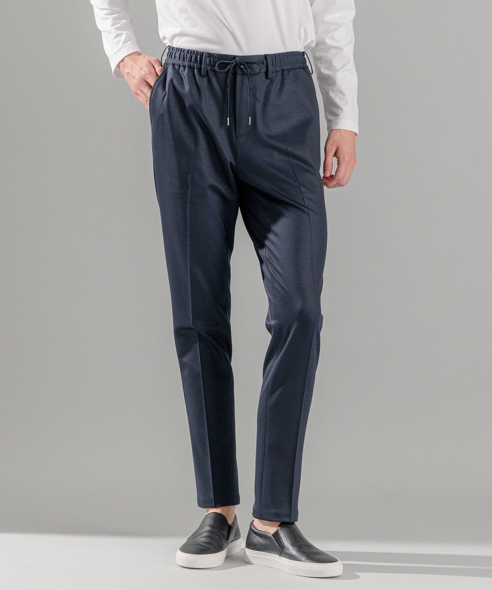 【ジョゼフ オム/JOSEPH HOMME / MEN】の新素材【抜群のストレッチ性/セットアップ対応可】スプリングウールジャージー / PEGG CONVERTIBLE インテリア・キッズ・メンズ・レディースファッション・服の通販 founy(ファニー) 　ファッション　Fashion　メンズファッション　Fashion for Men　ボトムス　Bottoms　ストレッチ　Stretch, Stretchy Fabric　セットアップ　Set-Up, Coordinated Outfit　テーパード　Tapered, Tapered Pants　ドローコード　Drawcord, Drawstring Cord　ボトム　Bottoms, Lower Wear　ポケット　Pocket, Pocket Detail　ループ　Loop, Loop Knit　レギュラー　Regular, Standard Fit　冬　Winter / This Winter　夏　Summer　春　Spring　S/S・春夏　SS, Spring/Summer, Warm Season　ネイビー系|ID: prp329100004609207 ipo3291000000032967776