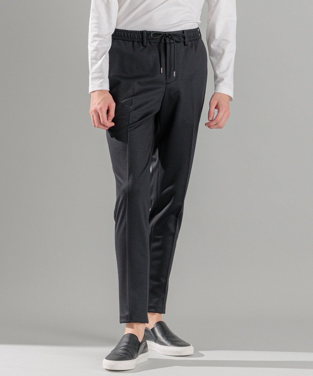 【ジョゼフ オム/JOSEPH HOMME / MEN】の新素材【抜群のストレッチ性/セットアップ対応可】スプリングウールジャージー / PEGG CONVERTIBLE インテリア・キッズ・メンズ・レディースファッション・服の通販 founy(ファニー) 　ファッション　Fashion　メンズファッション　Fashion for Men　ボトムス　Bottoms　ストレッチ　Stretch, Stretchy Fabric　セットアップ　Set-Up, Coordinated Outfit　テーパード　Tapered, Tapered Pants　ドローコード　Drawcord, Drawstring Cord　ボトム　Bottoms, Lower Wear　ポケット　Pocket, Pocket Detail　ループ　Loop, Loop Knit　レギュラー　Regular, Standard Fit　冬　Winter / This Winter　夏　Summer　春　Spring　S/S・春夏　SS, Spring/Summer, Warm Season　ブラック系|ID: prp329100004609207 ipo3291000000032967777
