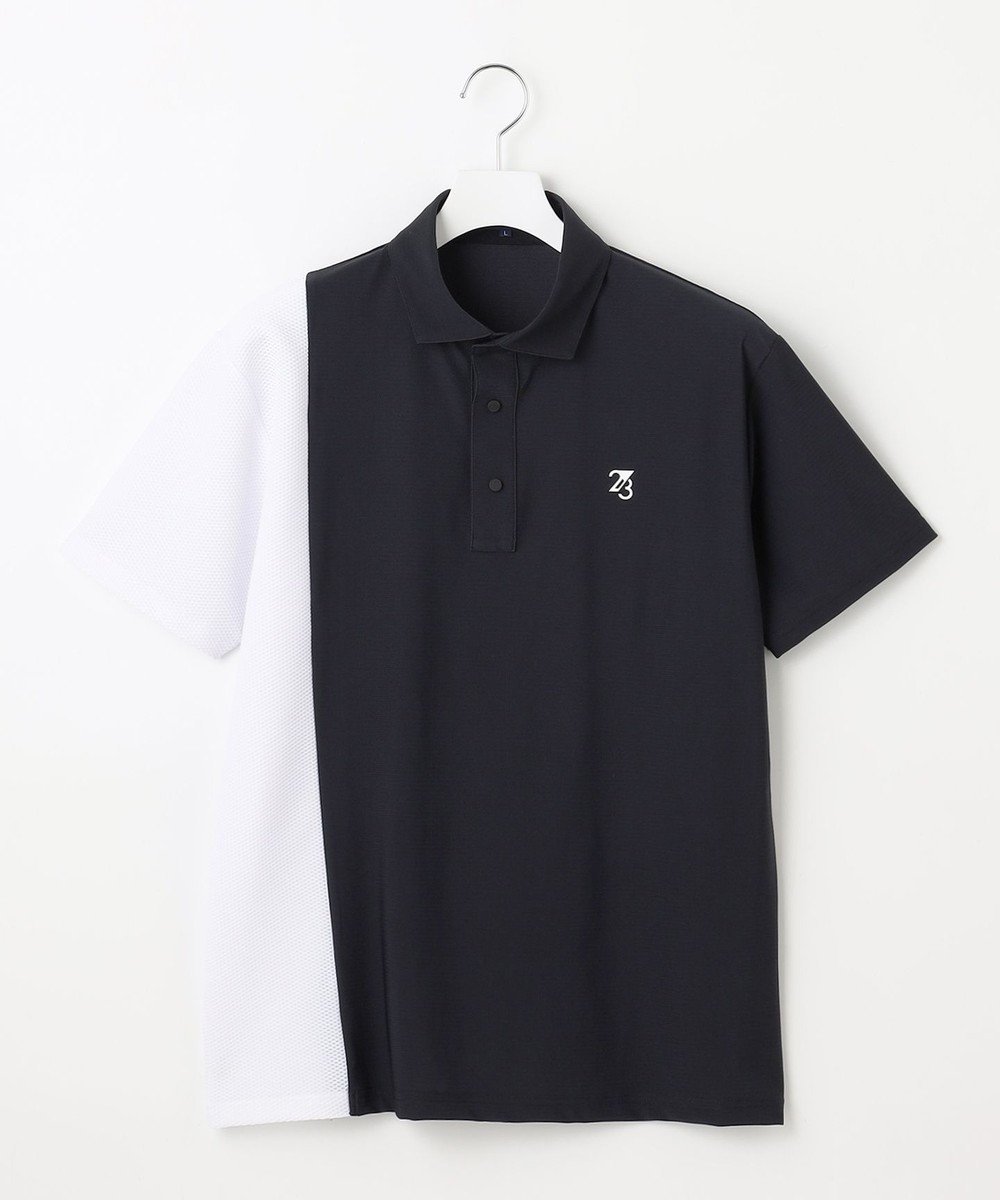 【23区 ゴルフ/23区GOLF / MEN】の【MEN】AIR TOOLライト ポロシャツ 接触冷感 UVケア 高通気 高ストレッチ性 インテリア・キッズ・メンズ・レディースファッション・服の通販 founy(ファニー) 　ファッション　Fashion　メンズファッション　Fashion for Men　トップス・カットソー　Cut & Sew Tops　メンズシャツ　Shirts　ポロシャツ / きれいめカジュアルスタイル　Polo Shirts　春　Spring　軽量　Lightweight, Ultra Light　ストレッチ　Stretch, Stretchy Fabric　ブロック　Block, Solid Block Pattern　ポロシャツ　Polo Shirt, Collared Tee　メッシュ　Mesh, Net Fabric　S/S・春夏　SS, Spring/Summer, Warm Season　新作・新入荷　New Arrivals / New In　夏　Summer　エレガント 上品　Elegant　ブラック系|ID: prp329100004609209 ipo3291000000032990819